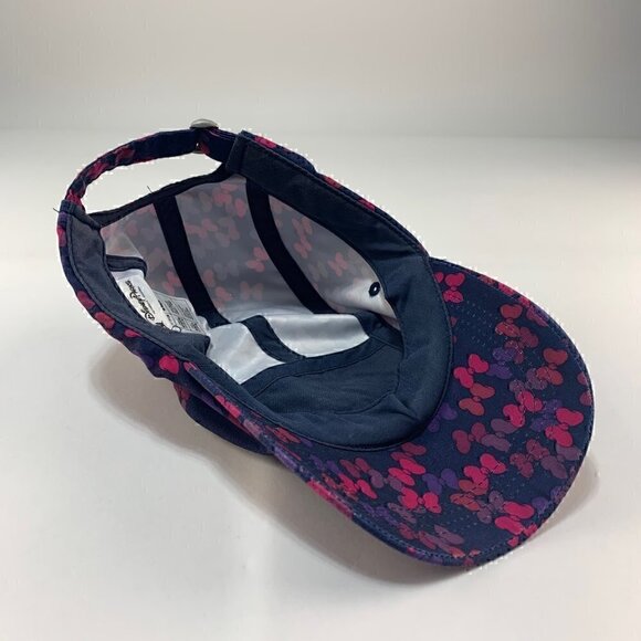 Minnie Mouse Disney Navy Blue All Over Logo 5 Panel Adjustable Hat - Picture 4 of 5